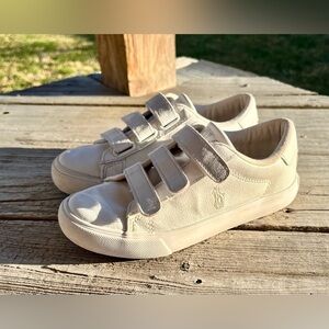 Polo by Ralph Lauren Cream Velcro Sneakers